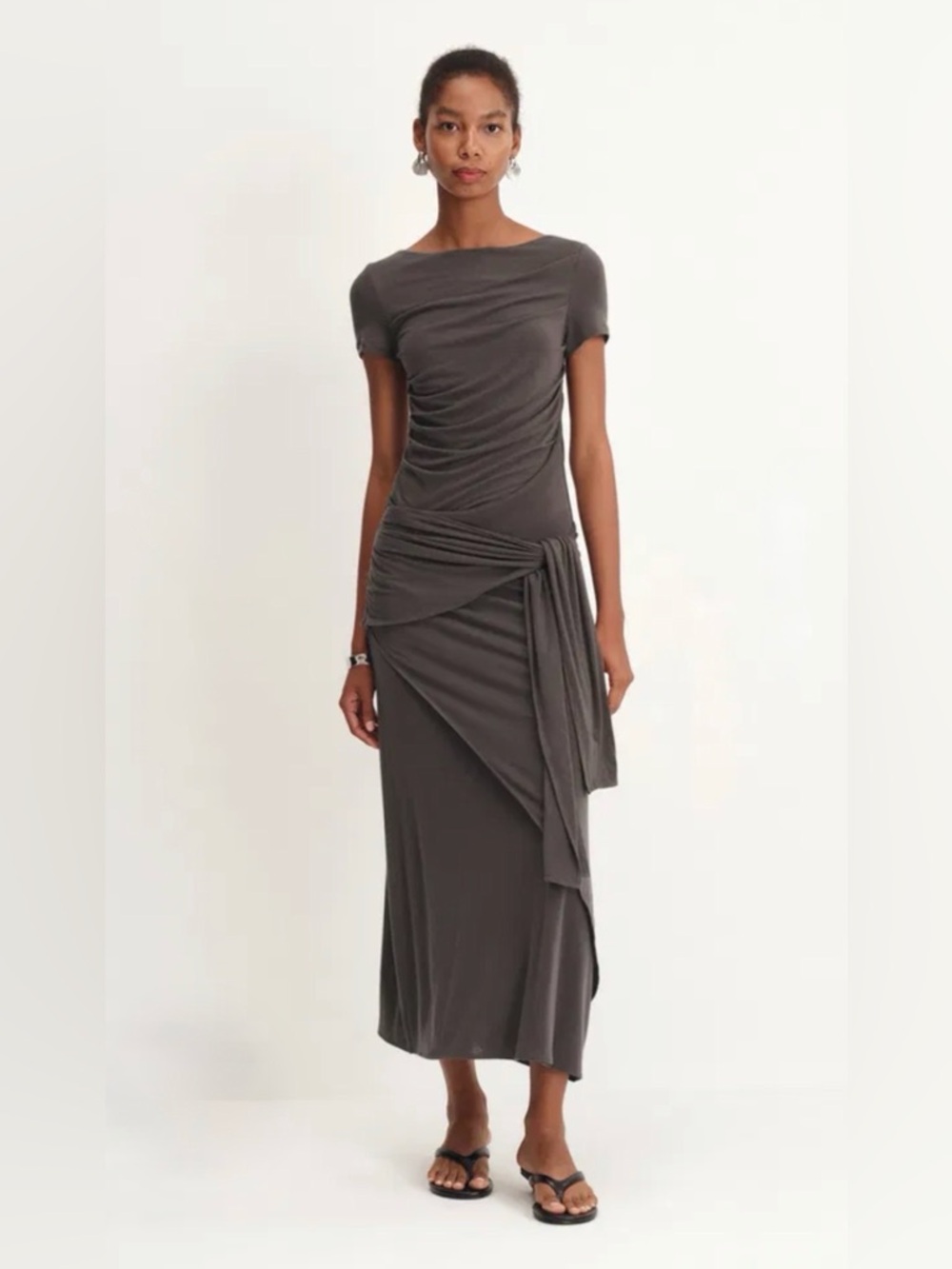 Fabrique Nhat Jersey Dress in Tencel-Merino Knit